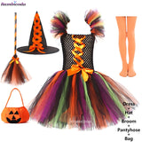 Traje de Bruxa Infantil para Halloween
