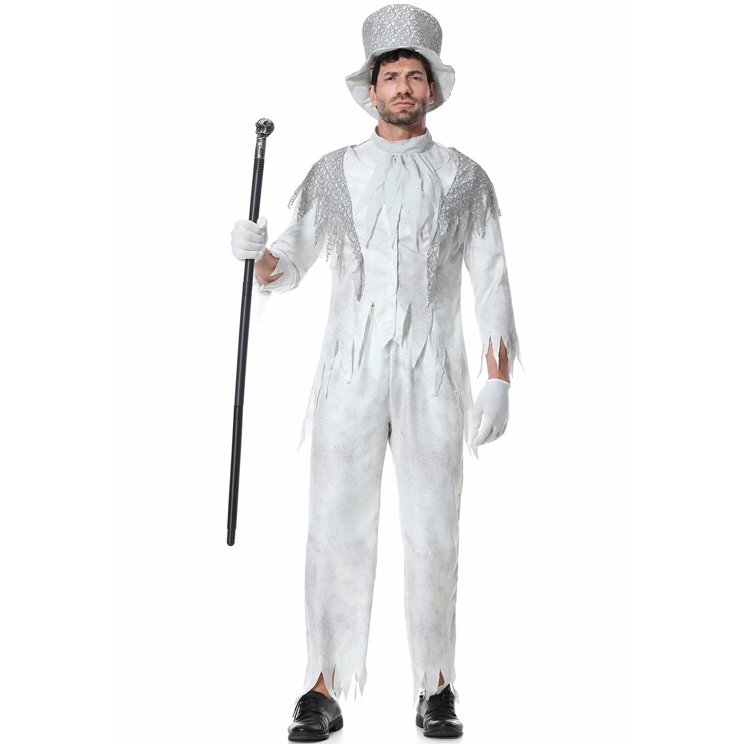 "Zumbi Noiva e Fantasma Noivo - O Cosplay Perfeito para Casais na Festa de Halloween"