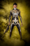 Disfraz Cosplay Zentai Esqueleto Impresión 3D