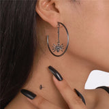 Pendientes vintage de esqueleto para Halloween