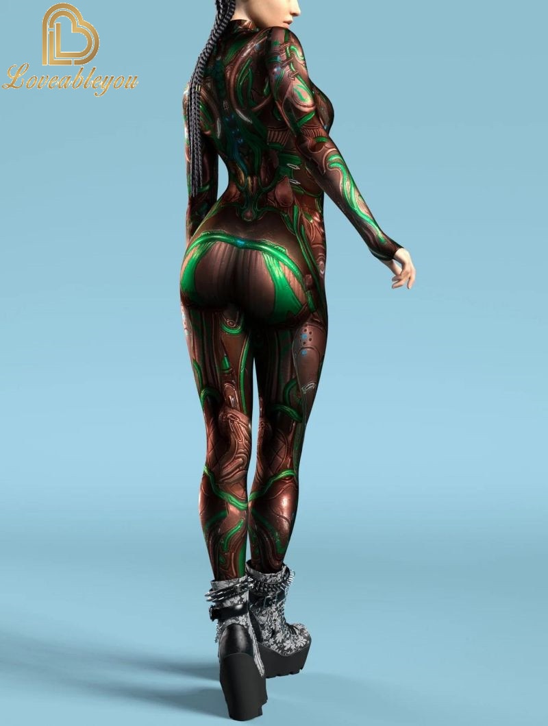 Macacão Robô Punk 3D