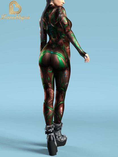Macacão Robô Punk 3D
