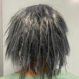 Máscara de zombi sangrienta con pelo para adulto