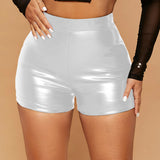 Shorts de cuero sexy para discoteca