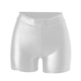 Shorts de cuero sexy para discoteca