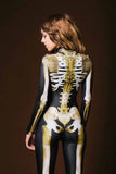 Disfraz Cosplay Zentai Esqueleto Impresión 3D