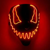 Máscara de Cosplay de Halloween Venom Led Neón