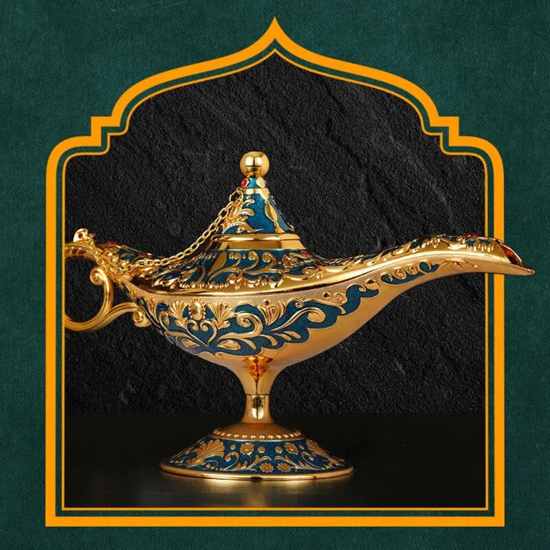 "Lâmpada Mágica de Aladdin - Um Toque de Encanto Vintage para sua Decoração"