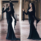 Peruca Morticia Addams/ Wandinha Addams