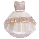 Vestido de Baile em Camadas babados