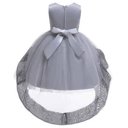 Vestido de Baile em Camadas babados