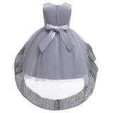 Vestido de Baile em Camadas babados