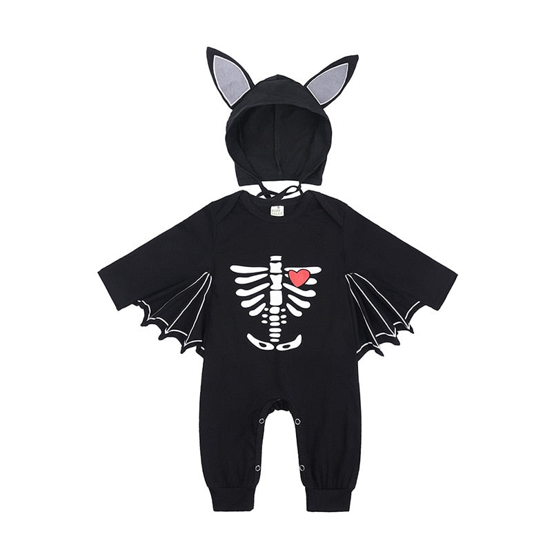Traje de Halloween Morcego Macacão Infantil