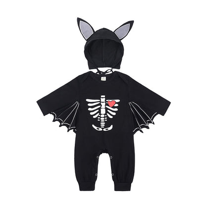Traje de Halloween Morcego Macacão Infantil