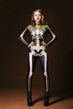 Disfraz Cosplay Zentai Esqueleto Impresión 3D