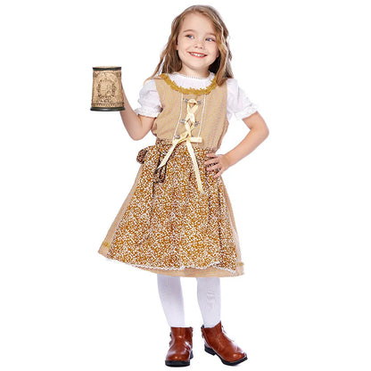 "Traje Infantil Oktoberfest para Meninas: Encante a Festa com Estilo e Diversão"