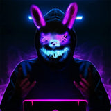 Máscara de Conejo LED Brillante