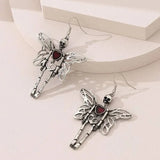 Pendientes vintage de esqueleto para Halloween