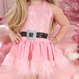 "Vestido de Navidad Infantil - Encantador y Acogedor de Terciopelo con Gorro"