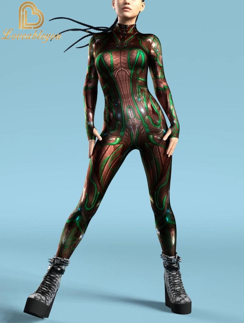 Macacão Robô Punk 3D