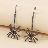 Pendientes vintage de esqueleto para Halloween