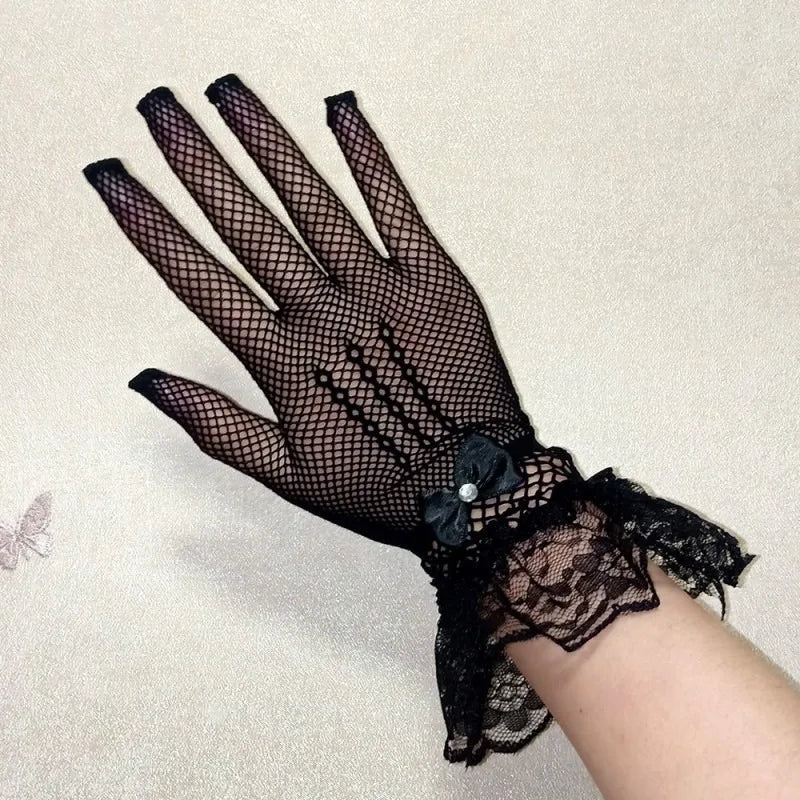 Luvas de Renda Elegantes para Fantasias