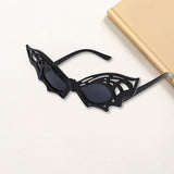 Gafas de sol retro con forma de murciélago para Halloween