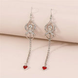 Pendientes vintage de esqueleto para Halloween