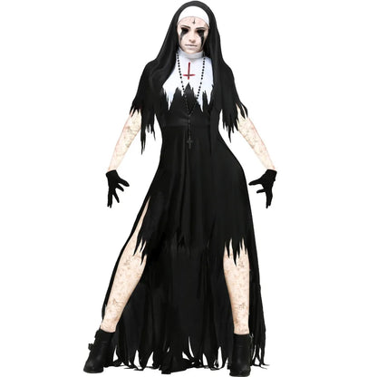 Fantasia de halloween Freira Fantasma