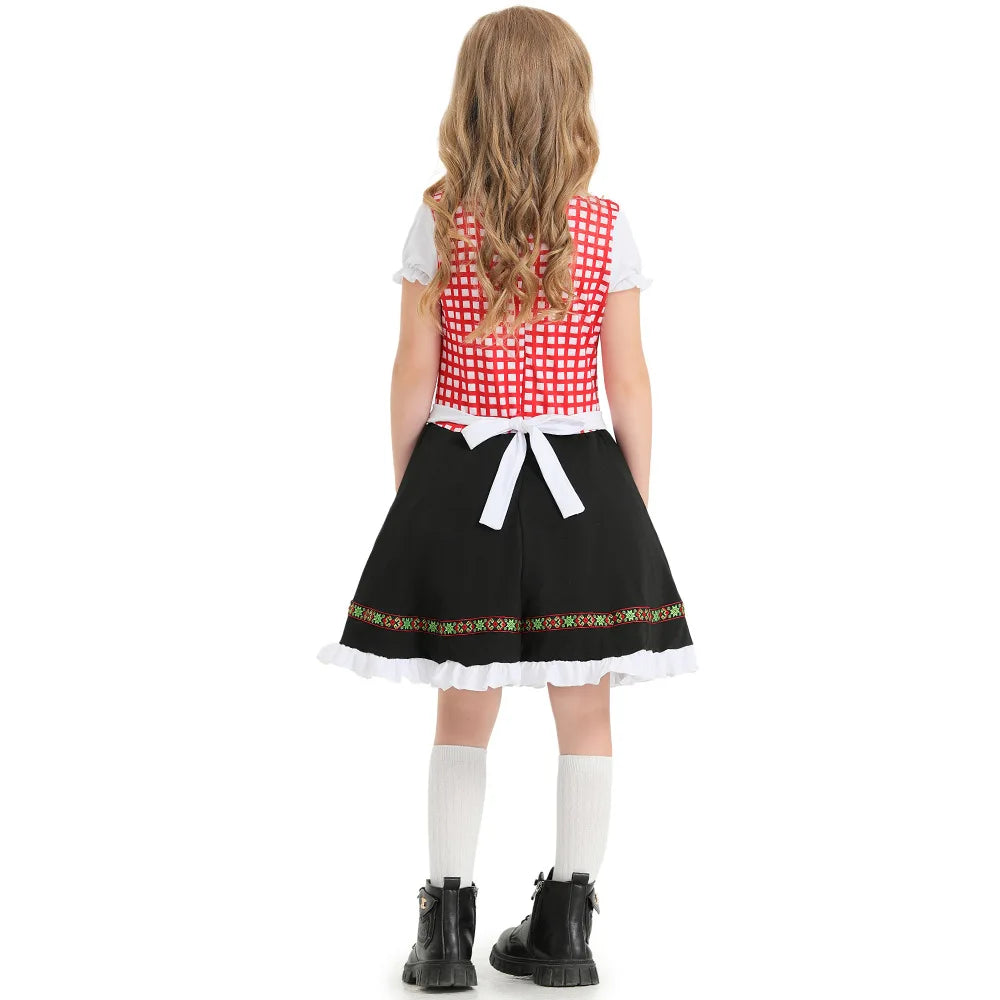 "Traje Infantil Oktoberfest para Meninas: Encante a Festa com Estilo e Diversão"
