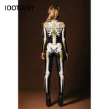 Disfraz Cosplay Zentai Esqueleto Impresión 3D