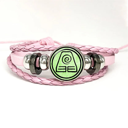 Pulseira Avatar: O Último Mestre do Ar - Joia dos Reinos do Ar, Água, Terra e Fogo!