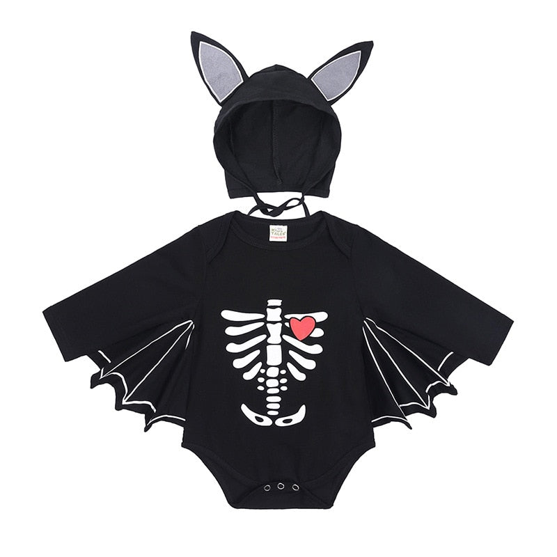 Traje de Halloween Morcego Macacão Infantil