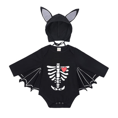 Traje de Halloween Morcego Macacão Infantil