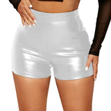 Shorts de cuero sexy para discoteca