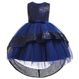 Vestido de Baile em Camadas babados