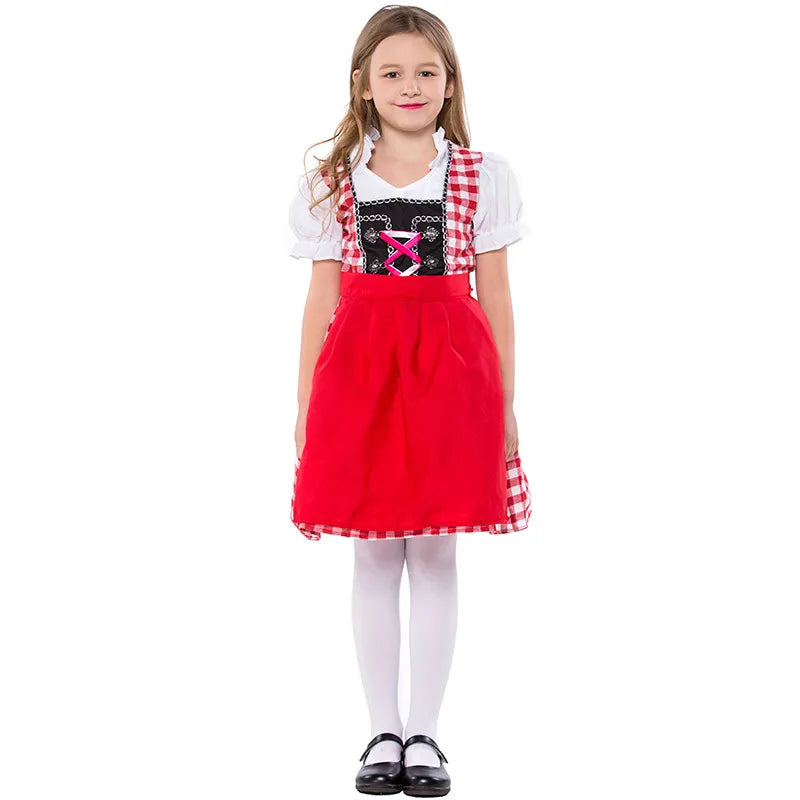 "Traje Infantil Oktoberfest para Meninas: Encante a Festa com Estilo e Diversão"