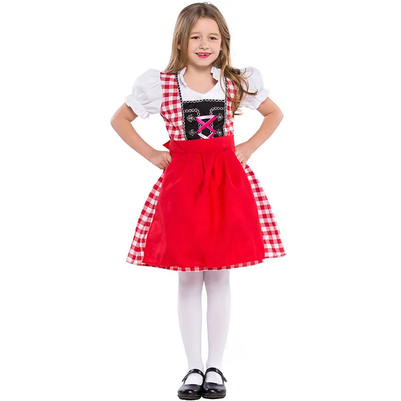 "Traje Infantil Oktoberfest para Meninas: Encante a Festa com Estilo e Diversão"