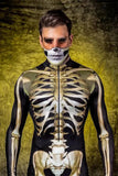 Disfraz Cosplay Zentai Esqueleto Impresión 3D