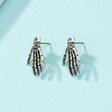 Pendientes vintage de esqueleto para Halloween