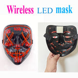 Máscara LED Luz Neón Halloween