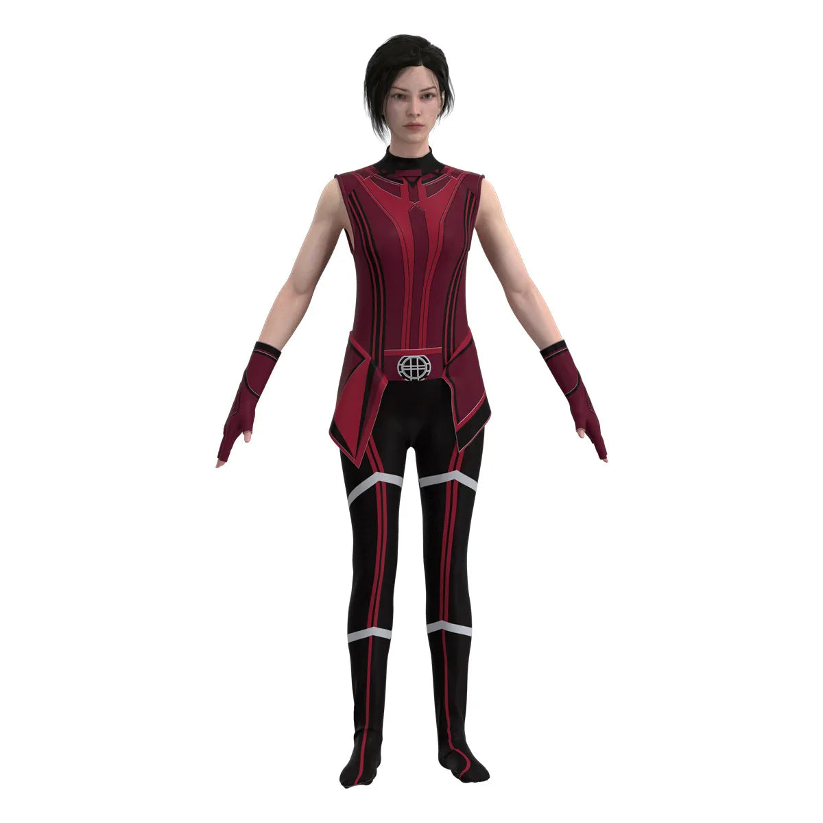 Fantasia Cosplay Feiticeira Escarlate Luxo