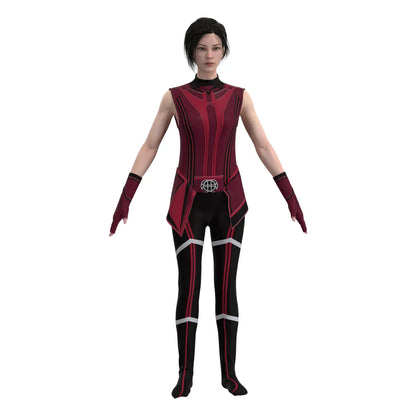 Fantasia Cosplay Feiticeira Escarlate Luxo