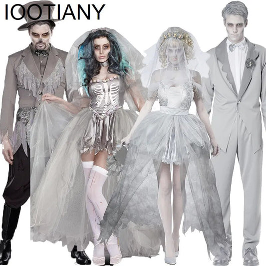 Traje Casal Noivo e Noiva Fantasma