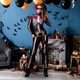 Fantasia de Halloween Dia dos Mortos
