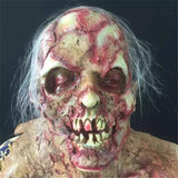 Máscara de zombie sangriento aterradora