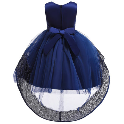 Vestido de Baile em Camadas babados