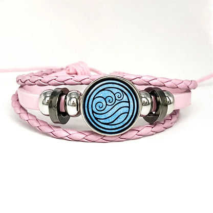 Pulseira Avatar: O Último Mestre do Ar - Joia dos Reinos do Ar, Água, Terra e Fogo!