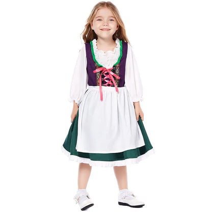 "Traje Infantil Oktoberfest para Meninas: Encante a Festa com Estilo e Diversão"