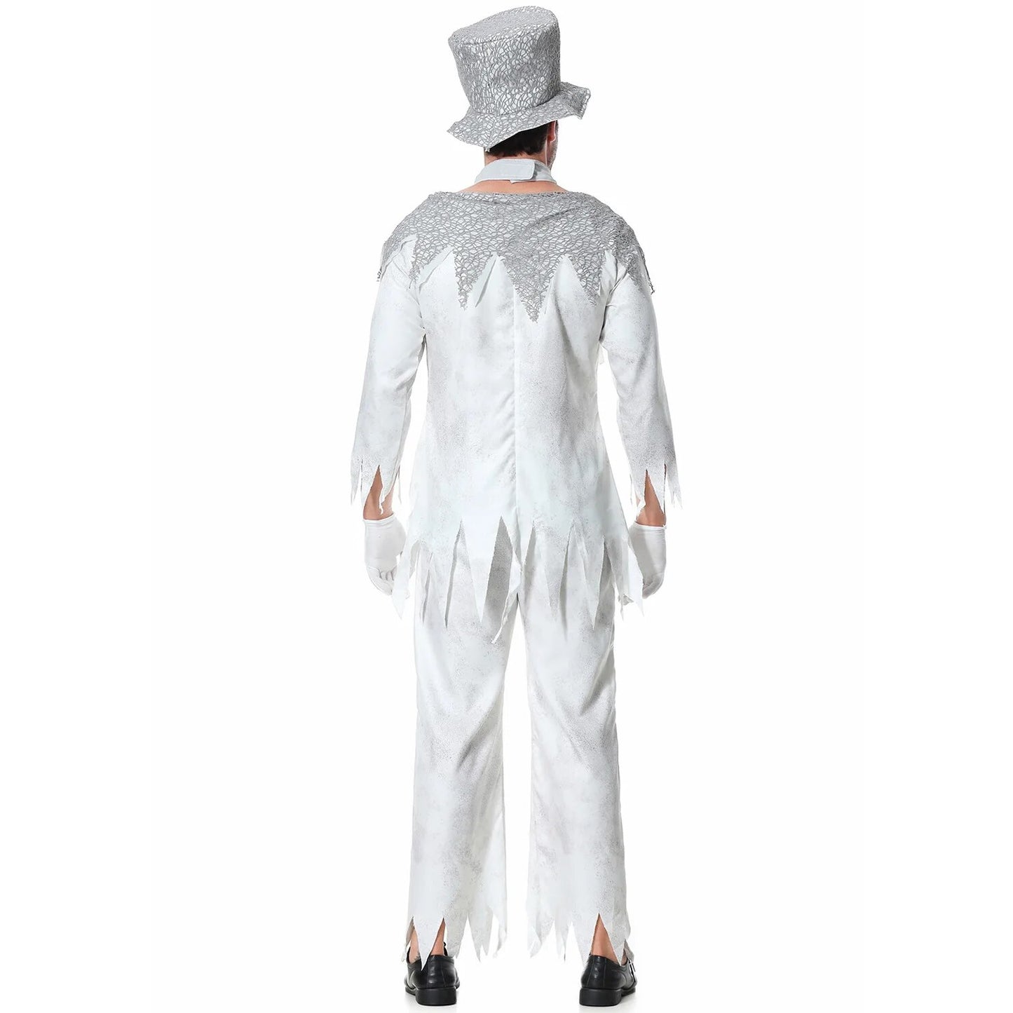 "Zumbi Noiva e Fantasma Noivo - O Cosplay Perfeito para Casais na Festa de Halloween"